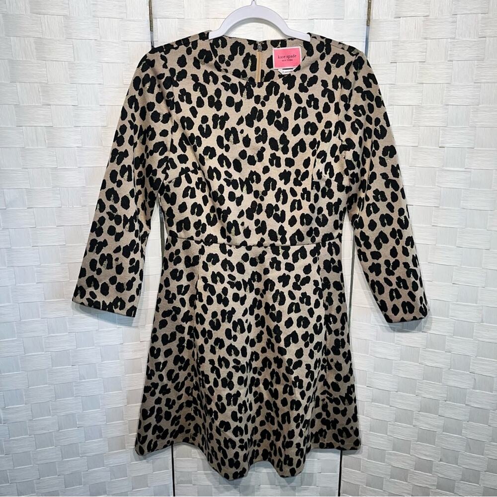 Kate Spade Leopard Print Mini Dress - Picture 2 of 12